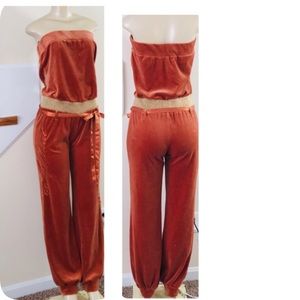 🚫SOLD 🚫BABY PHAT VELOUR JUMPSUIT SZM